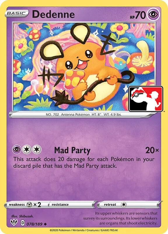 Darkness Ablaze Dedenne [Prize-Pack] Pokémon card